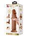 Pretty Love - Quentin - Realistische Sliding Skin Dildo - 18,4 cm - Medium Huidskleur-Erotiekvoordeel.nl