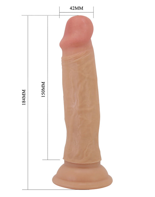 Pretty Love - Quentin - Sliding Skin Realistische Dildo - 18,4 cm - Lichte Huidskleur-Erotiekvoordeel.nl