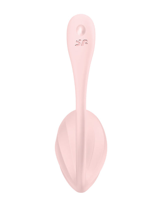 Satisfyer - Ribbed Petal - Draagbare Vibrator - Panty Vibrator - Vibrerend Eitje - Roze-Erotiekvoordeel.nl