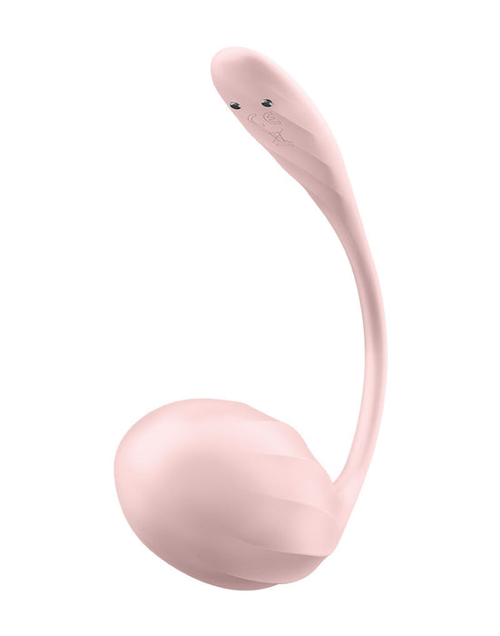 Satisfyer - Ribbed Petal - Draagbare Vibrator - Panty Vibrator - Vibrerend Eitje - Roze-Erotiekvoordeel.nl