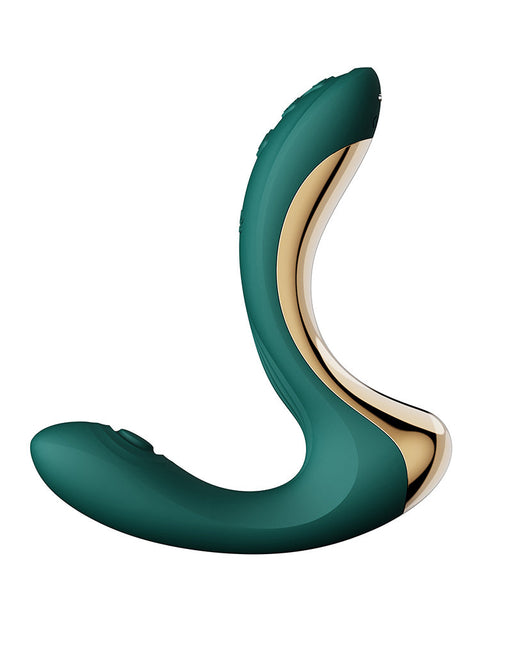 Zalo - Talis - G-Spot Pulsewave Vibrator met Zuigfunctie en Verwarmfunctie - Smaragd Groen-Erotiekvoordeel.nl