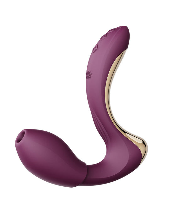 Zalo - Talis - G-Spot Pulsewave Vibrator met Zuigfunctie en Verwarmfunctie - Amethyst Paars-Erotiekvoordeel.nl