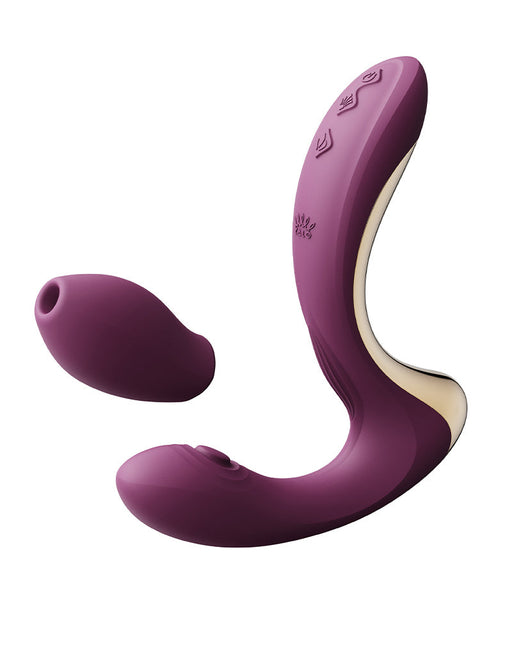 Zalo - Talis - G-Spot Pulsewave Vibrator met Zuigfunctie en Verwarmfunctie - Amethyst Paars-Erotiekvoordeel.nl