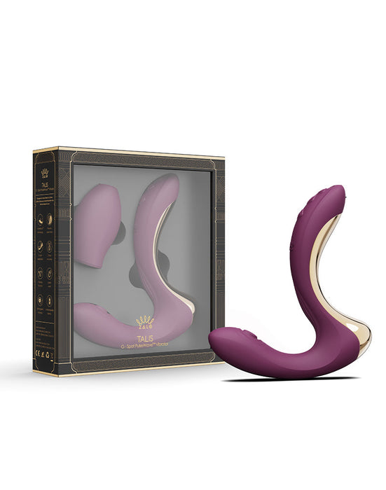 Zalo - Talis - G-Spot Pulsewave Vibrator met Zuigfunctie en Verwarmfunctie - Amethyst Paars-Erotiekvoordeel.nl