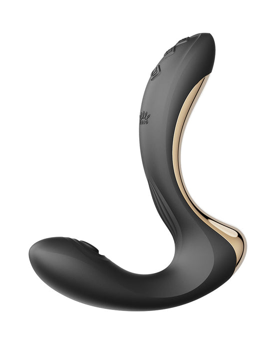 Zalo - Talis - G-Spot Pulsewave Vibrator met Zuigfunctie en Verwarmfunctie - Zwart-Erotiekvoordeel.nl