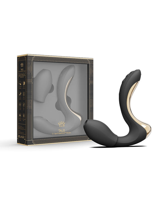 Zalo - Talis - G-Spot Pulsewave Vibrator met Zuigfunctie en Verwarmfunctie - Zwart-Erotiekvoordeel.nl