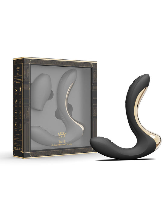 Zalo - Talis - G-Spot Pulsewave Vibrator met Zuigfunctie en Verwarmfunctie - Zwart-Erotiekvoordeel.nl