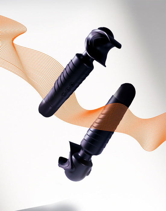 ManWan - Man.Wand EVO - Oplaadbare Masturbator èn Wand Vibrator - Black Plum-Erotiekvoordeel.nl