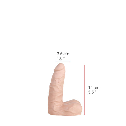 515 line - Dildo - 14 x 3.6 cm - Lichte Huidskleur-Erotiekvoordeel.nl