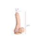 515 line - Dildo - 19.5 x 4.5 cm - Met Zuignap - Lichte Huidskleur-Erotiekvoordeel.nl