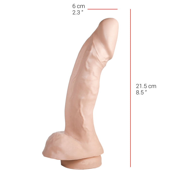 515 line - Dildo - 27 x 6 cm - Met Zuignap - Lichte Huidskleur-Erotiekvoordeel.nl