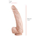 515 line - Dildo - 34.5 cm x 7 cm - Met Zuignap – Lichte Huidskleur-Erotiekvoordeel.nl