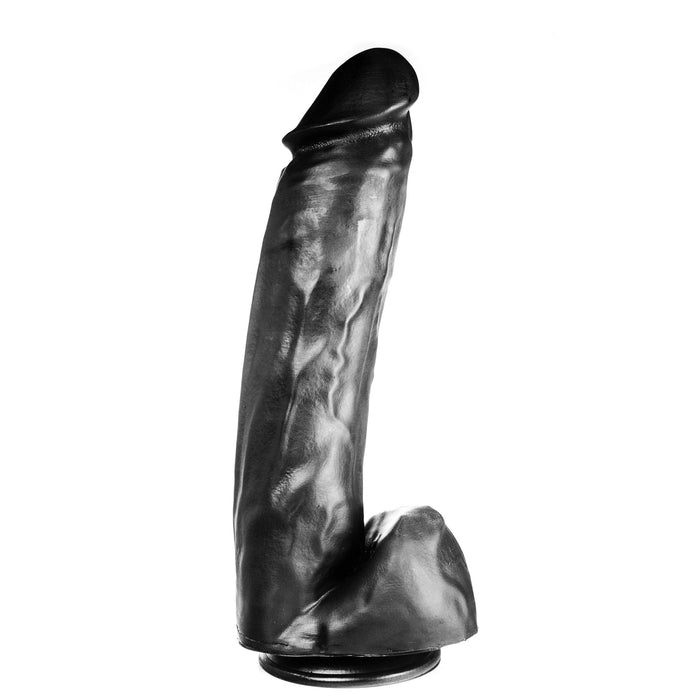 515 line - Dildo - 36 x 8.2 cm - Met Zuignap - Zwart-Erotiekvoordeel.nl