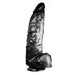 515 line - Dildo - 38 x 9 cm Met Zuignap - Zwart-Erotiekvoordeel.nl