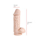 515 line - Dildo - Met Zuignap 22 x 5.6 cm - Lichte Huidskleur-Erotiekvoordeel.nl