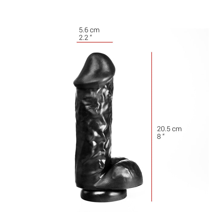 515 line - Dildo - Met Zuignap 22 x 5.6 cm - Zwart-Erotiekvoordeel.nl