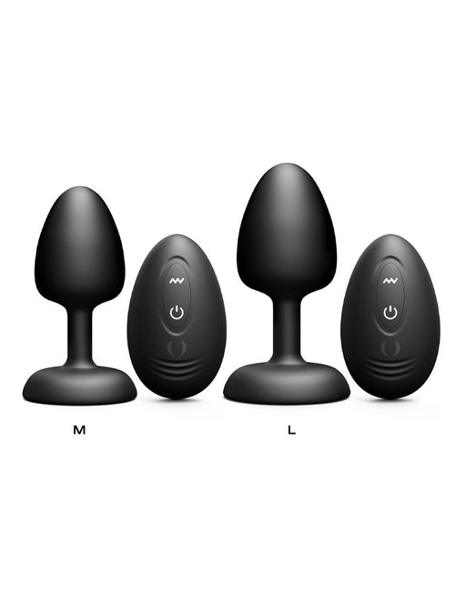 Dorcel - Vibrerende Geisha Infinite Buttplug met Bewegende Metalen Kogel - Zwart - Met Afstandsbediening-Erotiekvoordeel.nl