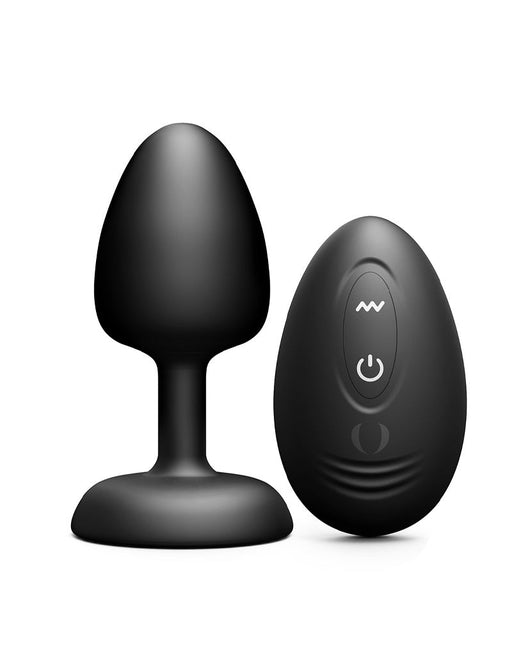 Dorcel - Vibrerende Geisha Infinite Buttplug met Bewegende Metalen Kogel - Zwart - Met Afstandsbediening-Erotiekvoordeel.nl