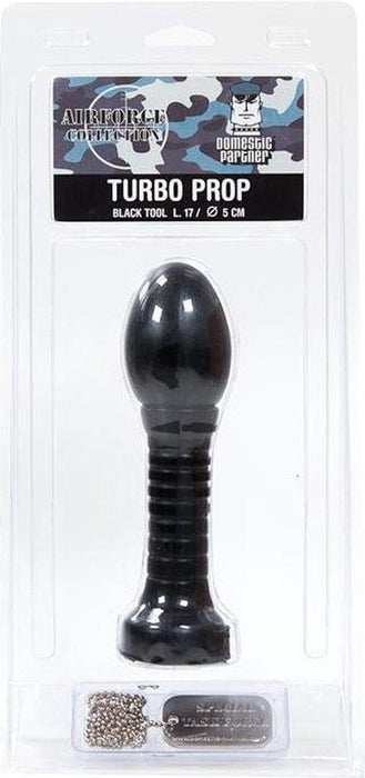 Domestic Partner - Buttplug - XL Buttplug Turbo Prop - 17 x 5 cm - Zwart-Erotiekvoordeel.nl