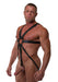 665 - Body Harnas - Neoprene Jock Harness - Zwart - Riemenbody - Verkrijgbaar in S/M en L/XL-Erotiekvoordeel.nl