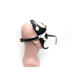 665 - Bondage Pup Hood Black White - Zwart Witte Puppy Play Hood - PU Leer - One Size-Erotiekvoordeel.nl