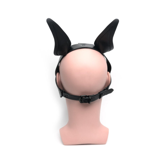 665 - Hood - Puppy Play Masker - PU Leer - One Size - Zwart - Playful Pup Hood All Black-Erotiekvoordeel.nl