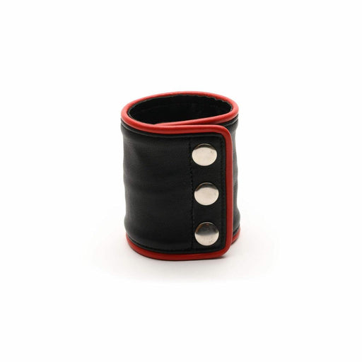 665 Leather - Leren Pols Portemonnee - Zwart Rood - Wrist Wallet Zip Black Red-Erotiekvoordeel.nl