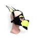 665 Leather - Masker - Playful Pup Hood - Zwart/Geel - One Size-Erotiekvoordeel.nl