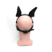 665 Leather - Masker - Playful Pup Hood - Zwart/Rood/Wit - One Size-Erotiekvoordeel.nl