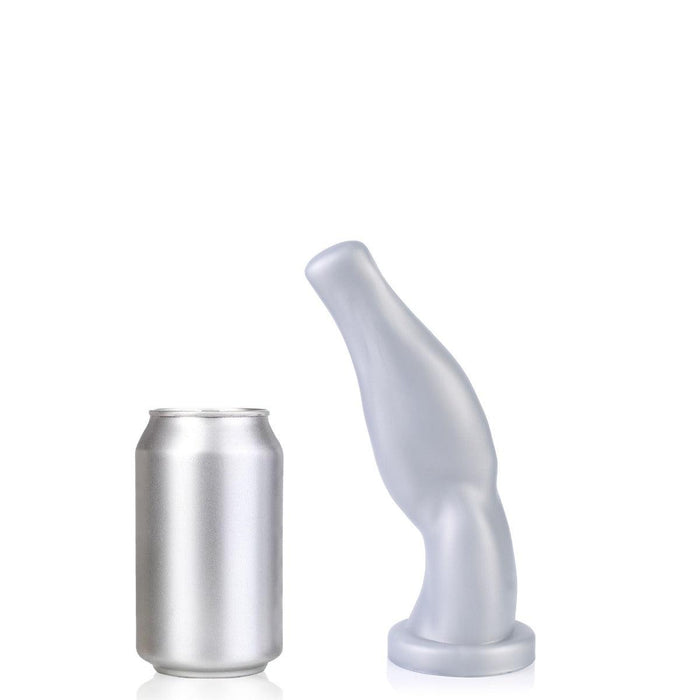 665 Liquid Silicone - Dildo - Arm Wrestler - Vac-U-Lock Compatibel - Zilver-Erotiekvoordeel.nl