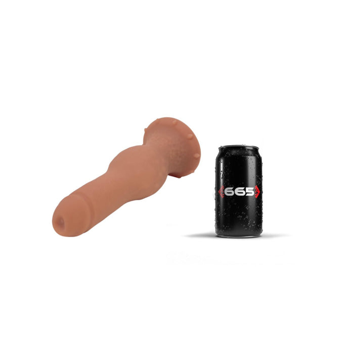 665 Liquid Silicone - Dildo - Liquid Siliconen XXL Dildo - Puffer - Lichte Huidskleur - Verkrijgbaar in3 maten-Erotiekvoordeel.nl