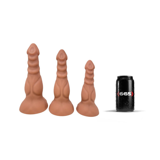 665 Liquid Silicone - Dildo - Liquid Siliconen XXL Dilo - Isopod - Verkrijgbaar in 3 maten - Lichte Huidskleur-Erotiekvoordeel.nl