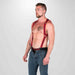 665 Neoprene - Riemenbody - Bretels - Zwart Rood - Heckler Harness Black Red-Erotiekvoordeel.nl