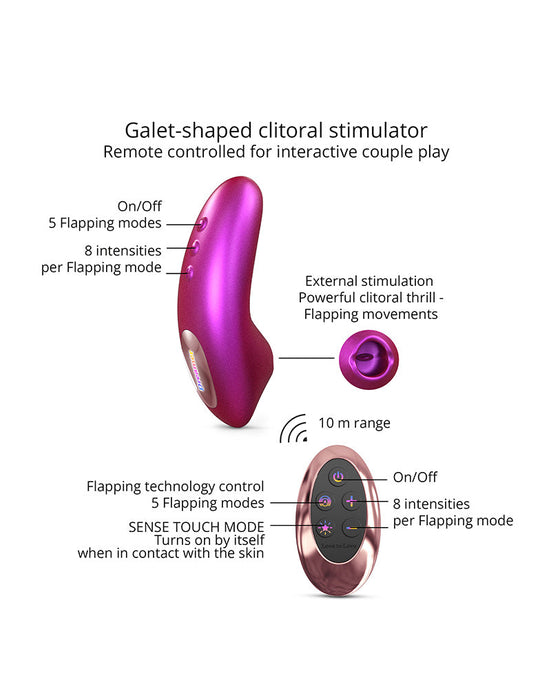 Love to Love - Dreamer - Clitoris Luchtdruk Vibrator - Met Flapping Modus - Iridescent Roze-Erotiekvoordeel.nl