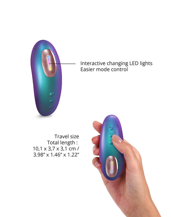 Love to Love - Dreamer - Clitoris Luchtdruk Vibrator - Met Flapping Modus - Iridescent Turquoise-Erotiekvoordeel.nl