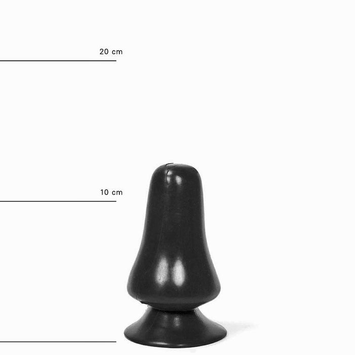 All Black - Buttplug - 12 x 7 cm - Zwart-Erotiekvoordeel.nl