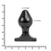 All Black - Buttplug - 16 x 8 cm - Zwart-Erotiekvoordeel.nl