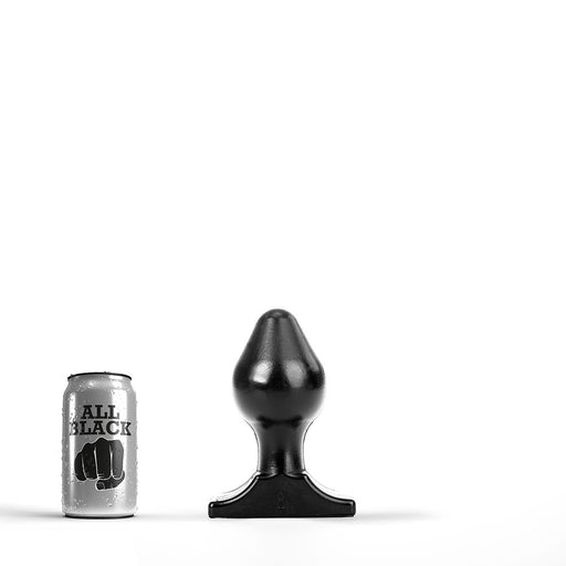 All Black - Buttplug - 16 x 8 cm - Zwart-Erotiekvoordeel.nl