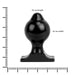 All Black - Buttplug - 18 x 10 cm - Zwart-Erotiekvoordeel.nl