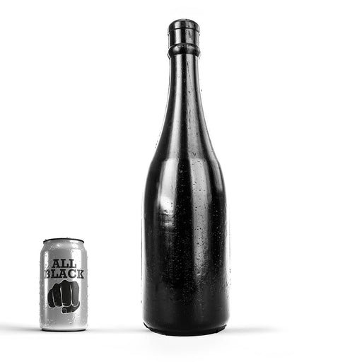 All Black - Buttplug - Champagne Bottle - 39.5 x 10.5 cm - Groot-Erotiekvoordeel.nl