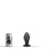 All Black - Buttplug - Met Groeven - 12 x 5 cm - Zwart-Erotiekvoordeel.nl