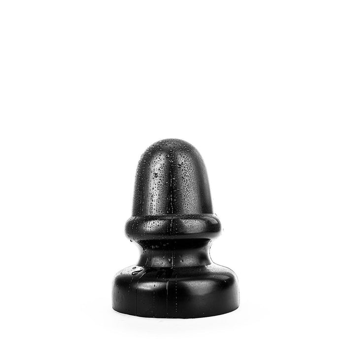 All Black - Buttplug - Met stimulerende ribbel 23 x 13.5 cm - Zwart-Erotiekvoordeel.nl