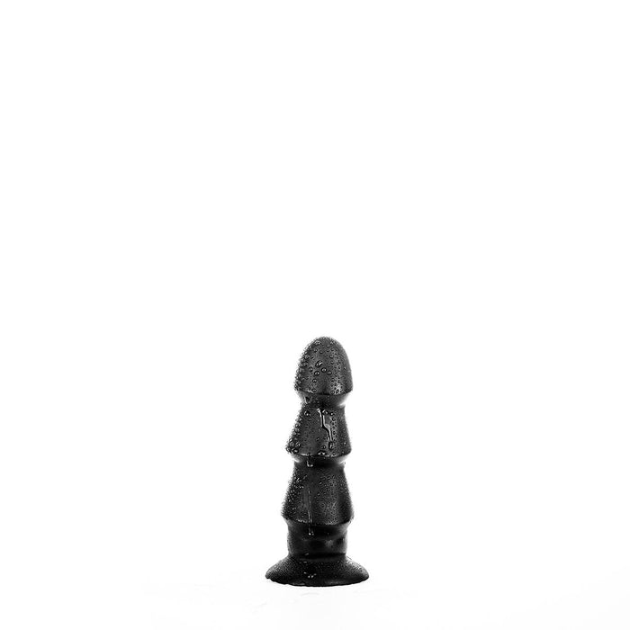 All Black - Geribbelde Anaal Dildo - 17 x 5 cm - Zwart-Erotiekvoordeel.nl