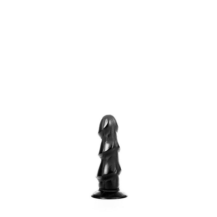 All Black - Geribbelde Anaal Dildo - 17 x 5 cm - Zwart-Erotiekvoordeel.nl