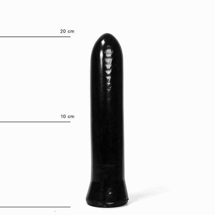 All Black - Gladde Dildo - 22 x 4.5 cm - Zwart-Erotiekvoordeel.nl