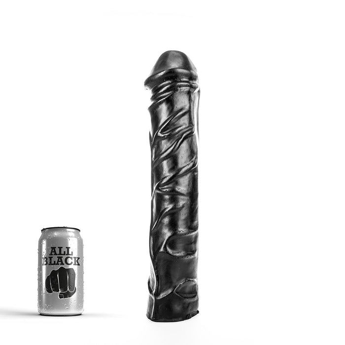 All Black - Grote Realistische Dildo - 31 x 6.5 cm - Zwart-Erotiekvoordeel.nl