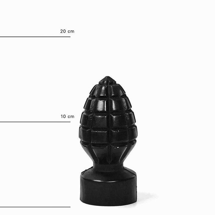 All Black - Handgranaat Buttplug - 15 x 6 cm - Zwart-Erotiekvoordeel.nl