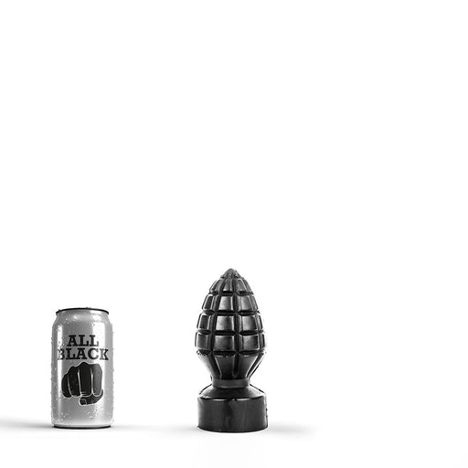 All Black - Handgranaat Buttplug - 15 x 6 cm - Zwart-Erotiekvoordeel.nl