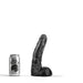 All Black - Klassieke Dildo - 22 x 5,4 cm - Zwart-Erotiekvoordeel.nl