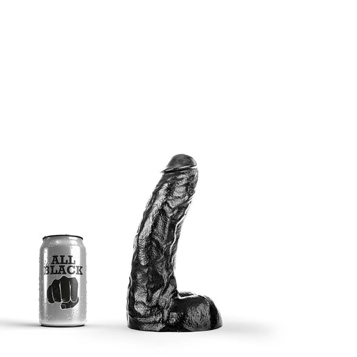 All Black - Klassieke Dildo - 25,5 x 4,1 cm - Zwart-Erotiekvoordeel.nl